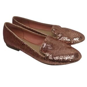 Pink Sequin flats by Aldo sz 6.5